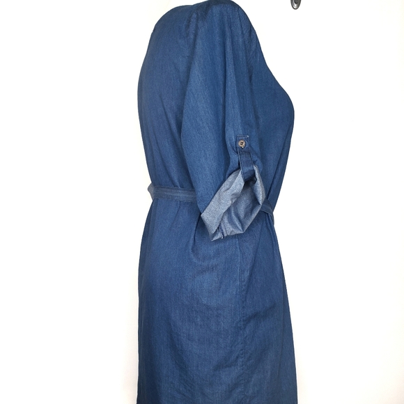 Chic Connection Chambray Dress Size Extra Large - Picture 5 of 11